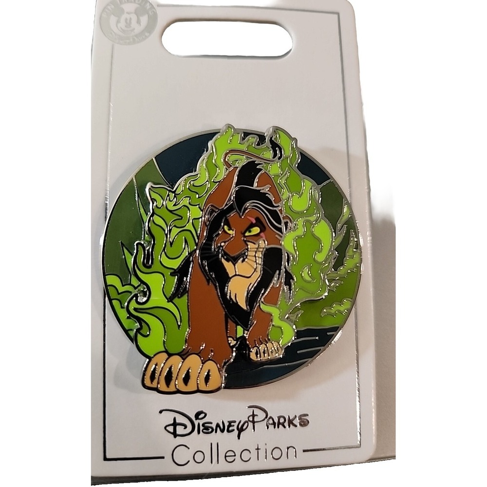 Disney Scar Lion King Villain Flames Circle Collectible Pin 154499
